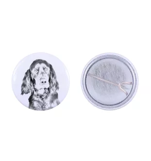 Seter szkocki Gordon przypinka z psem mała Art-Dog