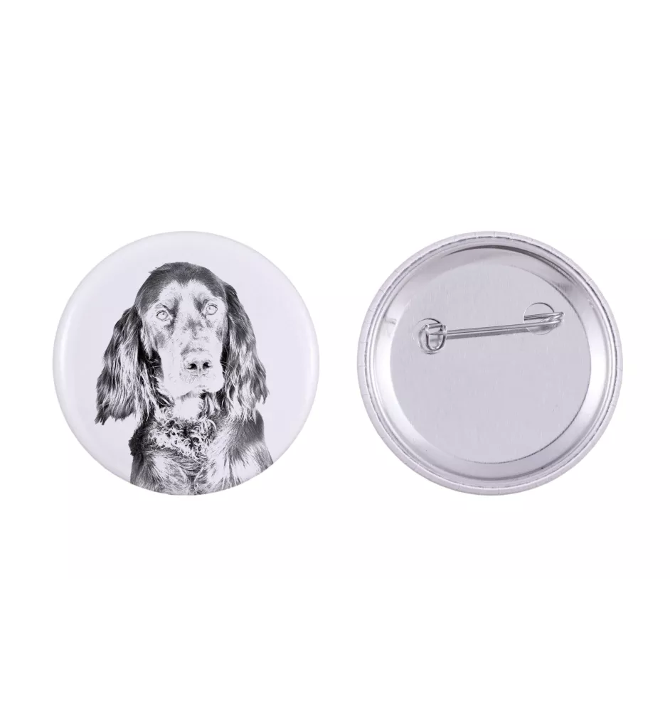 Gordon setter - pin with your dog, add your own photo, Art-Dog brand