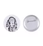 Setter Gordon  - badge avec votre chien, ajoutez votre propre photo, marque Art-Dog