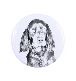 Setter Gordon  - badge avec votre chien, ajoutez votre propre photo, marque Art-Dog