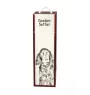 Setter Gordon  - boîte à vin avec chien, boîte à alcool avec graphisme, boîte cadeau personnalisée de la marque Art-Dog