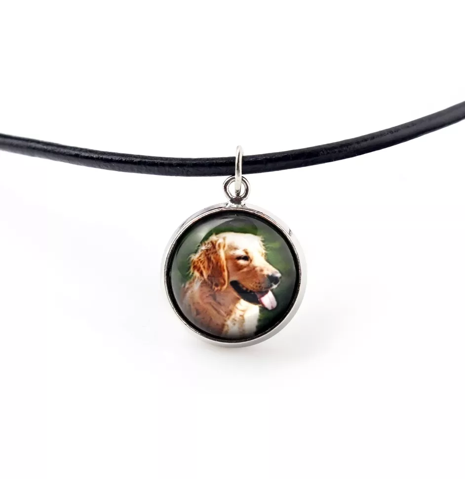 Golden Retriever - collier pendentif avec votre photo, fait main, bijoux de la marque Art-Dog