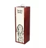 Gordon setter - wine box with a dog, alcohol box with graphics, personalized gift box from the Art-Dog brand