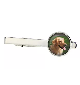 Golden Retriever - tie clip in a box, stylish tie, personalized jewelry from the Art-Dog brand