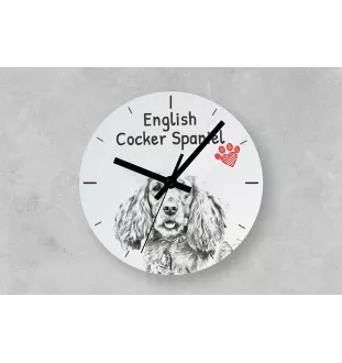 Gordon Setter, Schottischer Setter - Wanduhr mit Hund, Regal Uhr mit Druck, personalisierte Hausdekoration von Art-Dog.