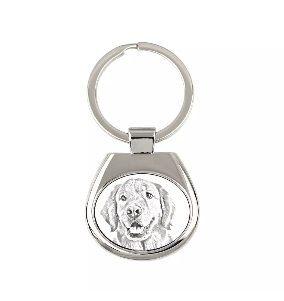 Golden Retriever - keychain with a dog, keychain with a print, personalized pendant from the Art-Dog brand