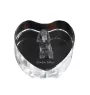 Gordon setter - a photo of a dog in crystal, crystal heart, unique photo frame from the Art-Dog brand