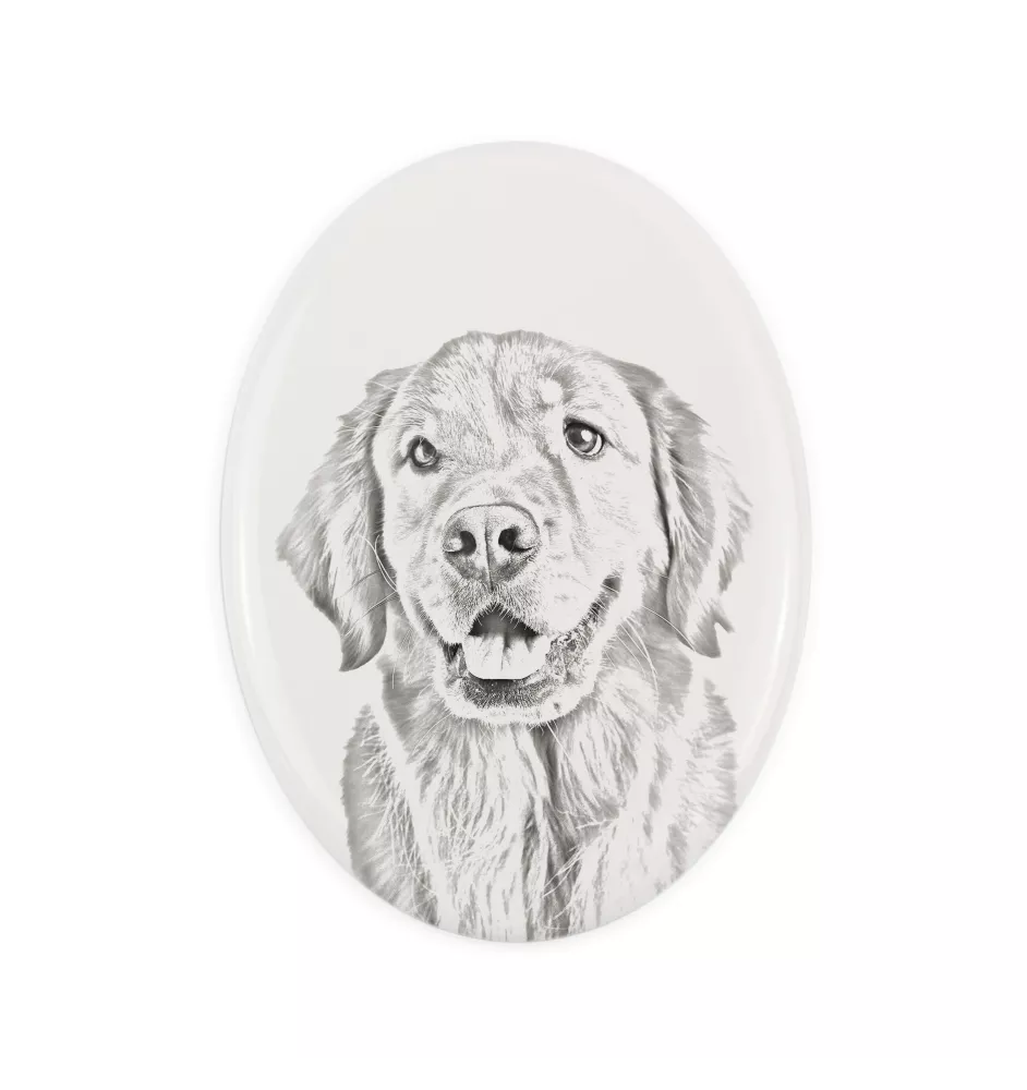 Golden Retriever płyta nagrobna ze zdjęciem psa Art-Dog