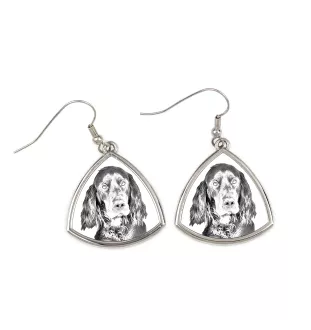 Gordon setter - dog earrings, hanging earrings with a picture, personalized jewelry with Art-Dog brand print
