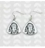 Setter Gordon  - boucles d'oreilles avec chien, boucles d'oreilles pendantes avec photo, bijoux personnalisés avec impression de la marque Art-Dog