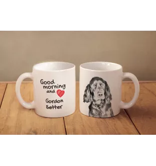 Gordon setter - cup with a dog, cup with a photo, personalized gift from the Art-Dog brand