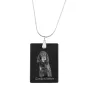 Gordon setter - Crystal pendant with dog, silver necklace with photo, personalised pendant by Art-Dog brand