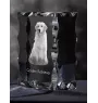 Golden Retriever - Kristall mit einem Hundebild, Glasstatuette mit einem Bild, einzigartiger Bilderrahmen der Marke Art-Dog
