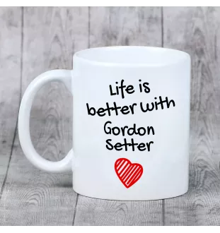 Gordon setter - cup with a dog, cup with a photo, personalized gift from the Art-Dog brand