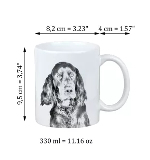 Seter szkocki Gordon kubek z psem I love Art-Dog