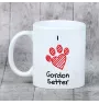 Seter szkocki Gordon kubek z psem I love Art-Dog