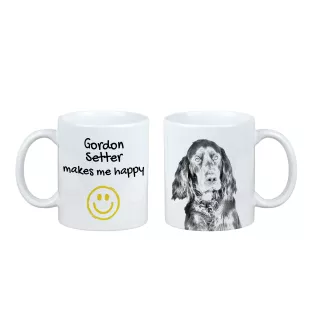Gordon setter - cup with a dog, cheerful cup for a dog lover, personalized gift from the Art-Dog brand
