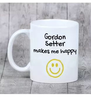 Setter Gordon  - tasse avec chien, une tasse joyeuse pour les amoureux des chiens, un cadeau personnalisé de la marque Art-Dog