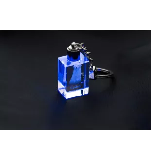 Golden Retriever - Porte-clés en cristal avec photo de chien, porte-clés lumineux, cadeau unique de la marque Art-Dog