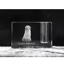 Golden Retriever - Pen stand, crystal organiser with dog photo, unique desk decoration by Art-Dog brand
