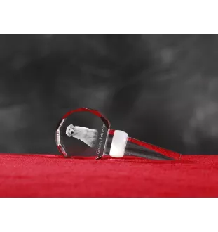 Golden Retriever - Crystal bottle stopper, unique wine stopper with photo, personalised gift for sommelier by Art-Dog brand