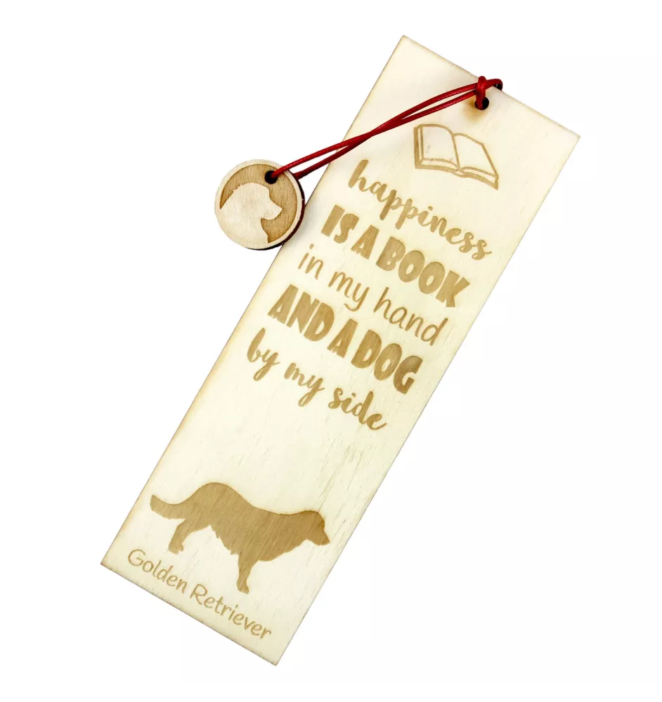 Golden Retriever - Lesezeichen mit Hund, personalisiertes Lesezeichen, Hundeaccessoire für Leser der Marke Art-Dog