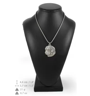 Golden Retriever - necklace with a dog, dog pendant on a silver chain, unique jewelry from the Art-Dog brand