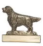 Golden Retriever - plaque d'adresse avec chien, plaque de nom en laiton, plaque de porte personnalisée avec le nom de la marque Art-Dog