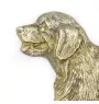 Golden Retriever - a door sign with a dog, a brass welcome plaque, a unique sign with the inscription Welcome from the Art-Dog brand