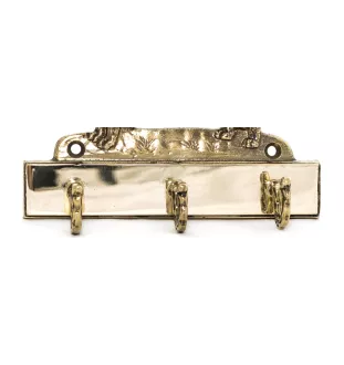 Golden Retriever - porte-clés avec chien, support en laiton pour accessoires pour chiens, élégante décoration pour le couloir de la marque Art-Dog