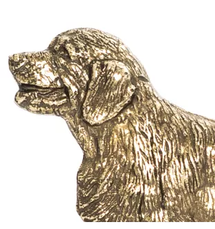 Golden Retriever - porte-clés avec chien, support en laiton pour accessoires pour chiens, élégante décoration pour le couloir de la marque Art-Dog