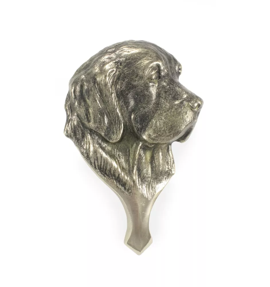 Golden Retriever - heurtoir de porte en forme de tête de chien, heurtoir en laiton, décoration rétro de porte de la marque Art-Dog