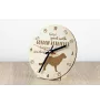 Golden Retriever - horloge avec chien, horloge en bois, horloge murale pour les amoureux des chiens, horloge de bureau et étagère, Art-Dog