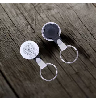 Golden Retriever - porte-clés avec l'image d'un chien, pendentif avec la propre graphique de la marque Art-Dog