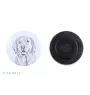 Golden Retriever - aimant avec un œil de chien, exceptionnellement léger, aimant puissant, produit fabriqué à la main par la marque Art-Dog
