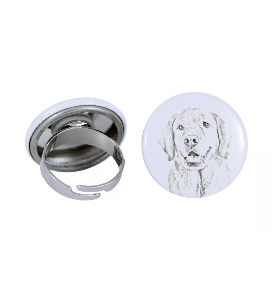 Golden Retriever - bijoux pour femmes avec l'image d'un chien, produit fait à la main, possibilité d'ajouter sa propre photo, marque Art-Dog