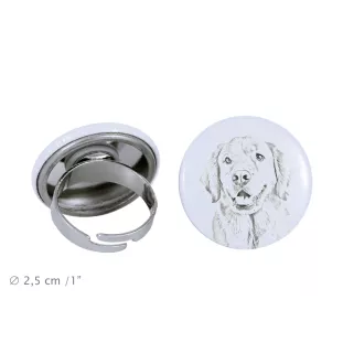 Golden Retriever - Damen Schmuck mit dem Bild eines Hundes, handgefertigtes Produkt, Möglichkeit, Ihr eigenes Foto hinzuzufügen, Marke Art-Dog