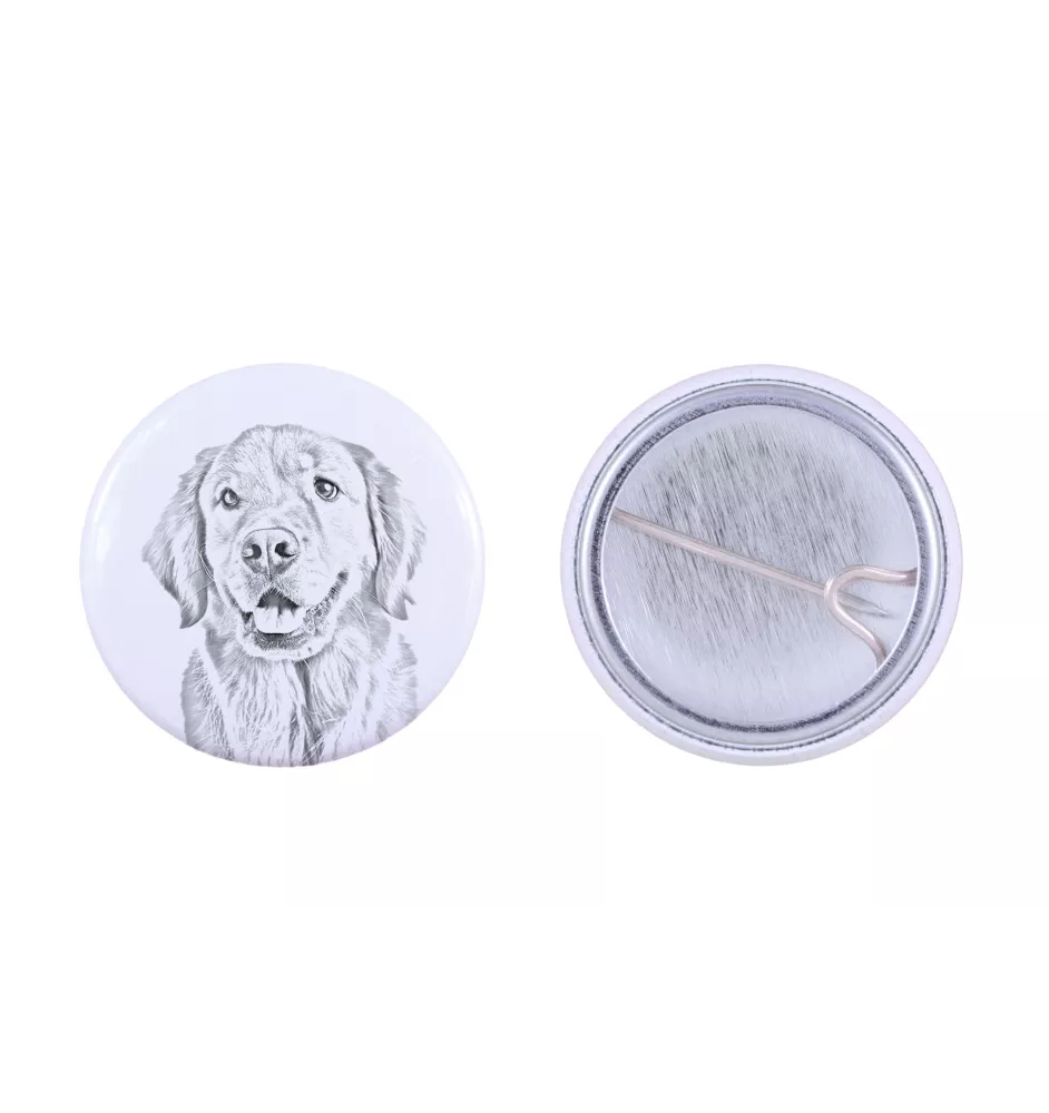 Golden Retriever - badge avec votre chien, ajoutez votre propre photo, marque Art-Dog
