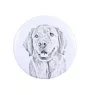 Golden Retriever - aimant avec un œil de chien, exceptionnellement léger, aimant puissant, produit fabriqué à la main par la marque Art-Dog