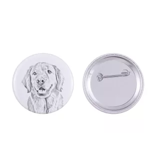 Golden Retriever - badge avec votre chien, ajoutez votre propre photo, marque Art-Dog