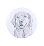 Golden Retriever przypinka z psem duża Art-Dog