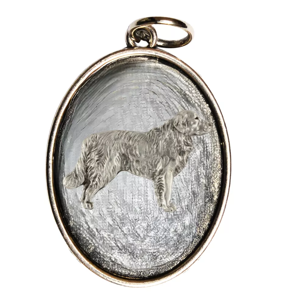 Golden Retriever - Halskette mit Hund, Anhänger für Hundemama, einzigartiger Schmuck der Marke Art-Dog