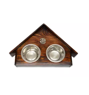 Golden Retriever - Holzständer mit Schalen für Hunde, dekorative Hundeschalen, Geschenk zur Adoption eines Hundes von der Marke Art-Dog