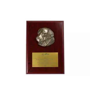 Golden Retriever - Flachrelief eines Hundes, kleiner Dekor, realistische Plakette mit Hund von der Marke Art-Dog