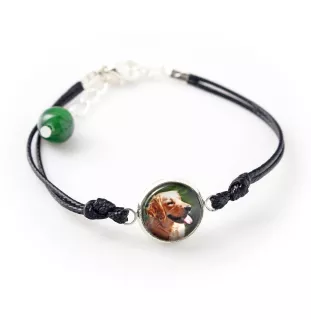 Golden Retriever - a set of jewelry with your photo, handmade set, bracelet and necklace by Art.-Dog brand