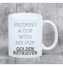 Golden Retriever - Becher mit einem Bild und dem Schriftzug geometrischer Hund Art-Dog