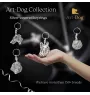 Great Dane I - Silver-plated dog pendant, handbag decoration, backpack pendant by Art-Dog brand
