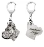 Great Dane I - Silver-plated key ring with a dog in a gift box, handbag decoration, backpack pendant by Art-Dog brand