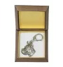 Great Dane I - Silver-plated key ring with a dog in a gift box, handbag decoration, backpack pendant by Art-Dog brand
