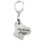 Great Dane I - Silver-plated key ring with a dog in a gift box, handbag decoration, backpack pendant by Art-Dog brand